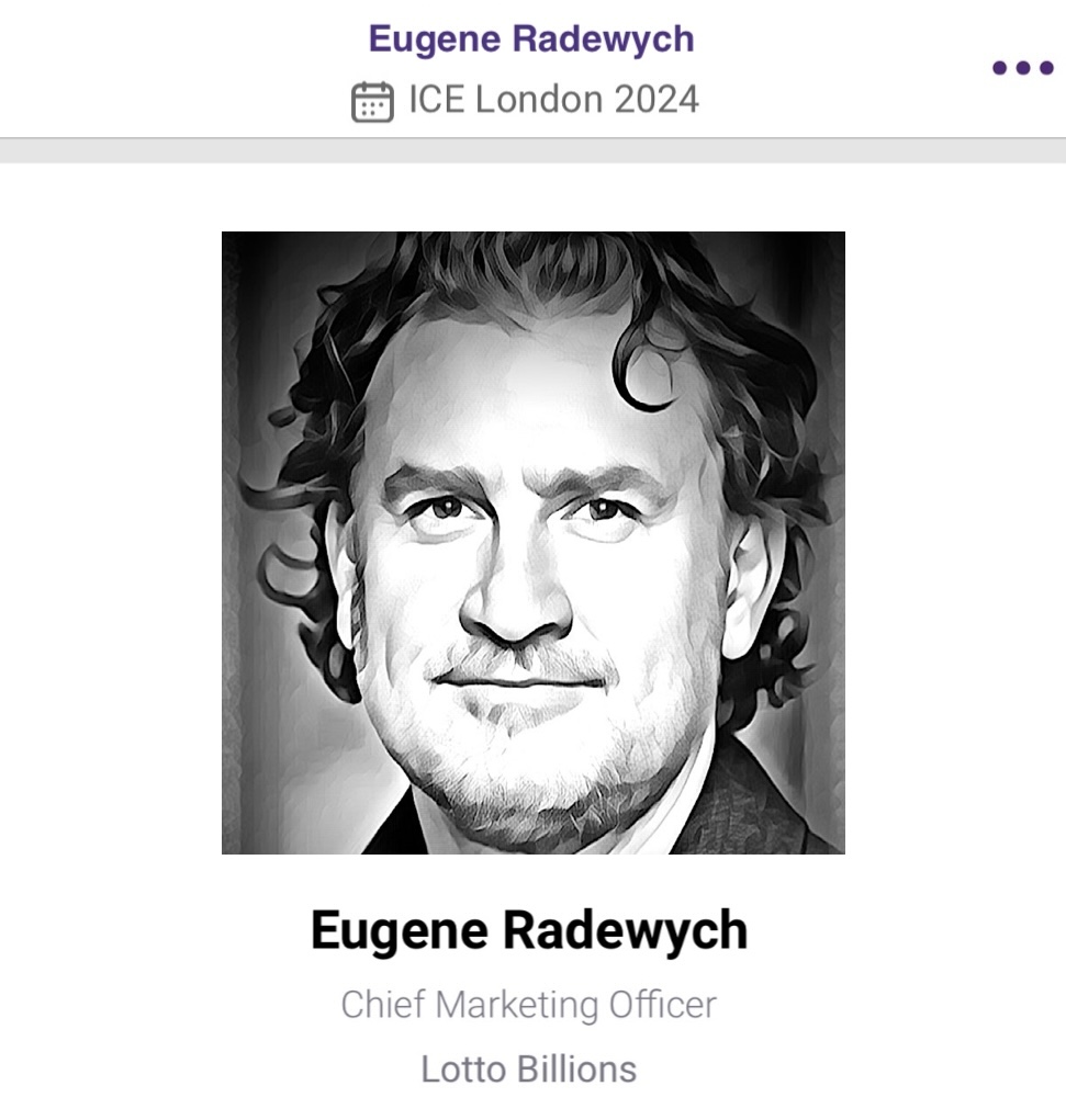 Eugene Radewych Chief Marketing Officer for Lotto Billions a suspected Ponzi Scheme